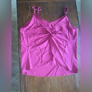 SHEIN Pink Twist Front Camisole